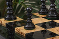 The Savano Series Artisan Wood Chess Pieces - 4.4
