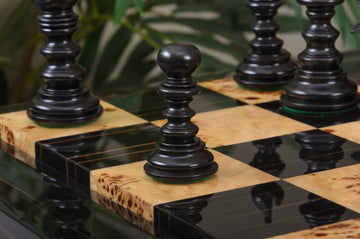 The Savano Series Artisan Wood Chess Pieces - 4.4