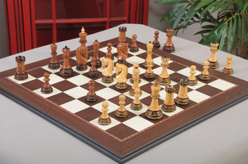 The Burnt Zagreb '59 Series Chess Pieces - 3.875