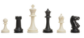 Master Single Weighted Plastic Chess Pieces - 3.75