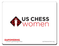US Chess Women - Mousepad - White
