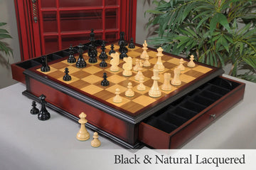Black and Natural Lacquered