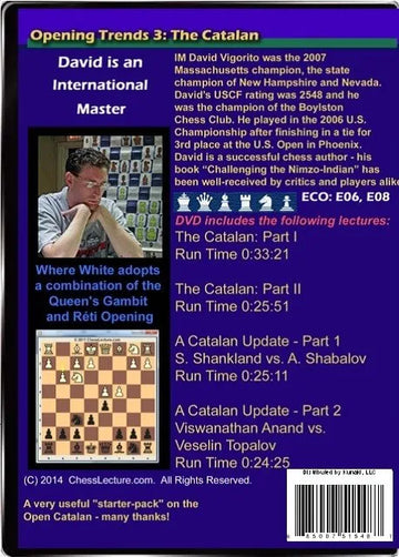 Opening Trends 3 - The Catalan - Chess Lecture - Volume 103