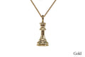 Caissa Collection Chess Pendant Necklace – QUEEN