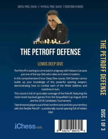 CLEARANCE - Lemos Deep Dive - #9 - The Petroff Defense - GM Damian Lemos - Over 8 Hours of Content!