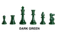 Triple Weighted Colored Regulation Plastic Chess Pieces - 3.75