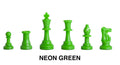 Regulation Colored Plastic Chess Pieces - 3.75