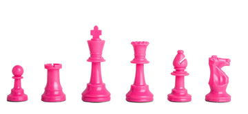 Valentine's Day Quiver Chess Set Combination - Single Weighted Regulation Pieces | Vinyl Chess Board | Quiver Bag