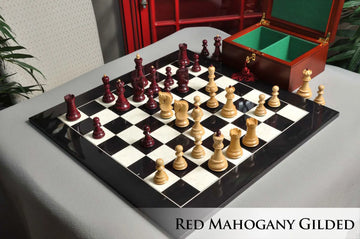 The Gilded Zagreb '59 Series Chess Set, Box, & Board Combination