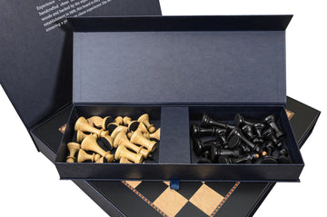 Rechapados Ferrer THE QUEEN'S GAMBIT Chess Set and Board Combination