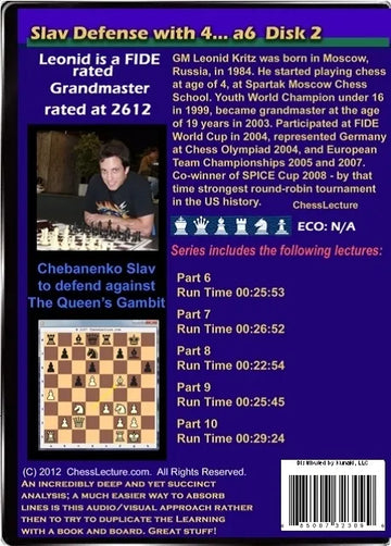 Slav Defense with 4... a6 - Chess Lecture - Volume 39