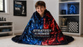 Strategy is Power Fleece Blanket