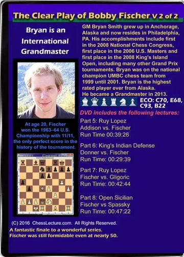 The Clear Play of Bobby Fischer V 1 Back