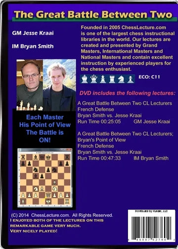 The Great Battle Between Two ChessLecture Lecturers Back