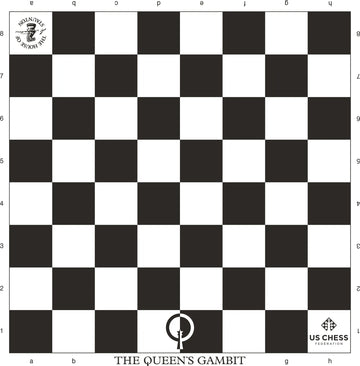 2.25" - The Queen's Gambit Limited Edition Regulation Tournament Chess Board - Black & Buff