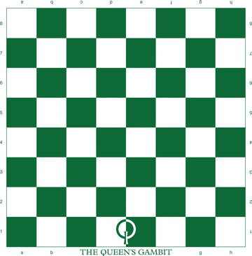 2.25" - The Queen's Gambit Limited Edition Regulation Tournament Chess Board - Green & Buff