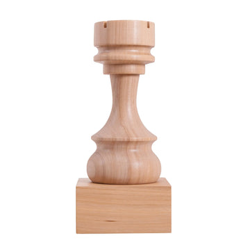 Decorative Wood Chess Piece - Rook
