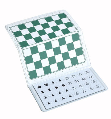 US Chess Giant Checkbook Magnetic Travel Chess Set - 12" x 12" Board