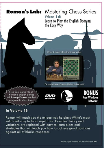 E-DVD ROMAN'S LAB - VOLUME 16 - Learn To Play The English Opening The Easy Way