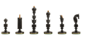 The Camaratta Collection - The Biedermeier Pre-Staunton Vintage Series Luxury Chess Pieces - 4.4" King