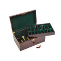 Large Bubinga Pattern Coffer Chess Box