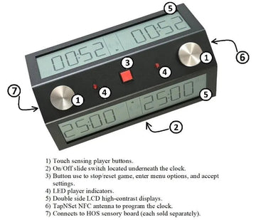 Chess Timer Tap Tap N Set Pro Digital Chess Clock – Wholesale Chess