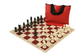 Standard Chess Set Combination with Silicone Chess Board - Triple Weighted Regulation Pieces | Silicone Chess Board | Standard Bag