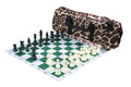 Deluxe Chess Set Combination and Triple Weighted Regulation Pieces | Thin Mousepad Chess Board | Deluxe Bag