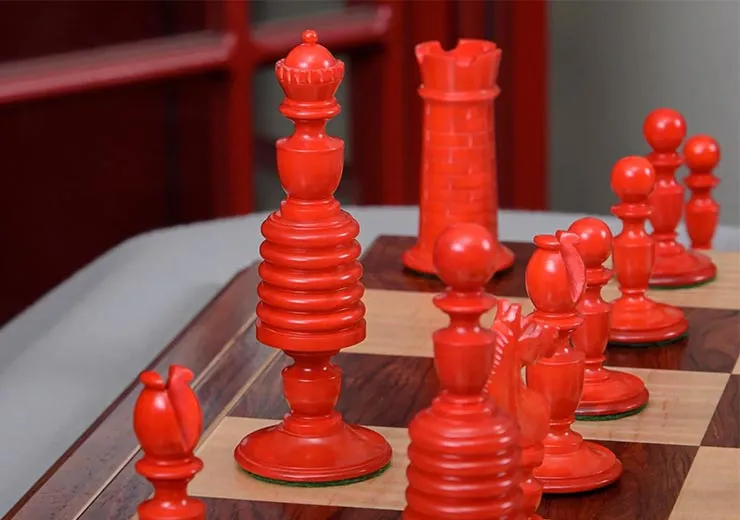 Bone Chess Pieces