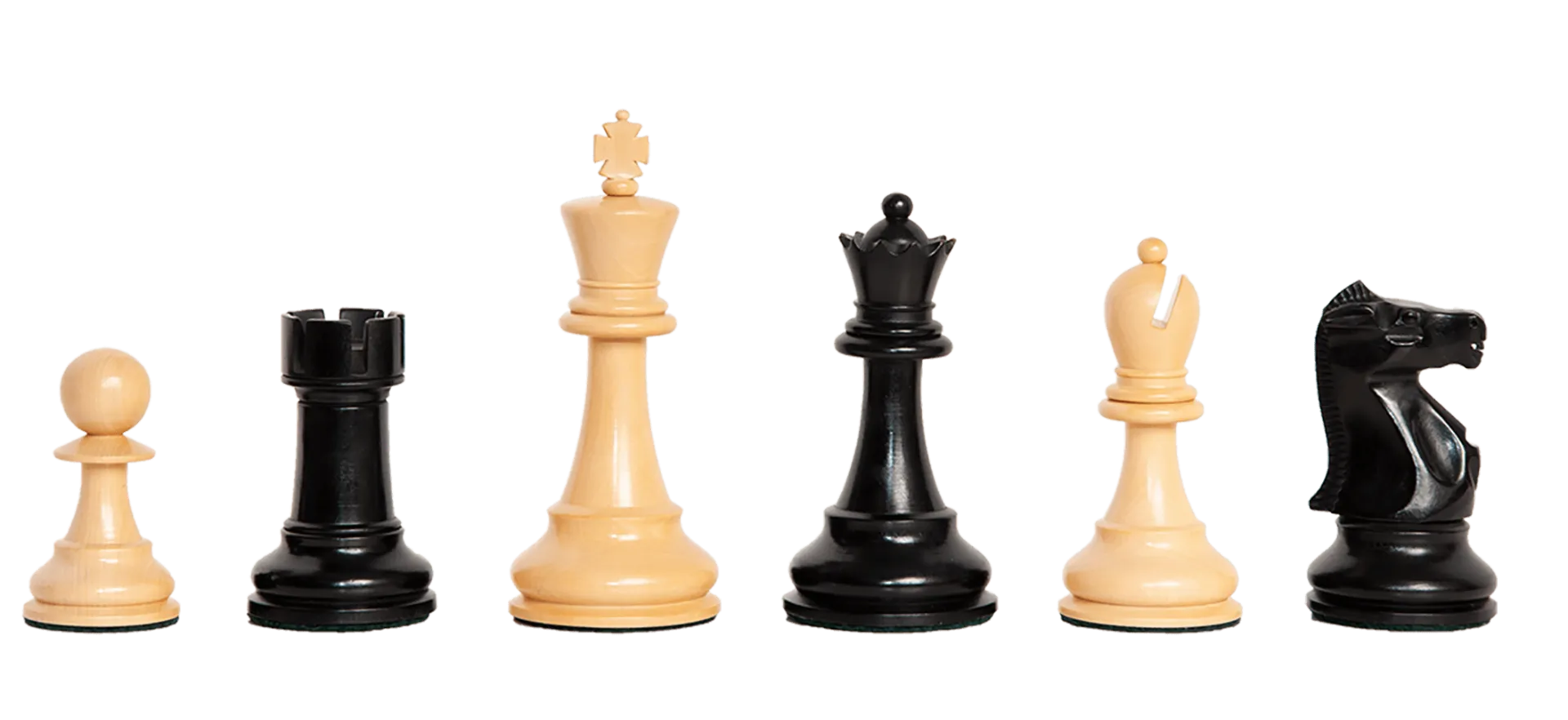 The House of Staunton The Grandmaster Chess Set, Box, and Board Combination  - Ebonized Boxwood