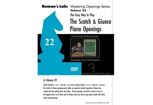 E-DVD ROMAN'S LAB - VOLUME 22 - The Easy Way to Play the Scotch and Giuoco Piano Openings