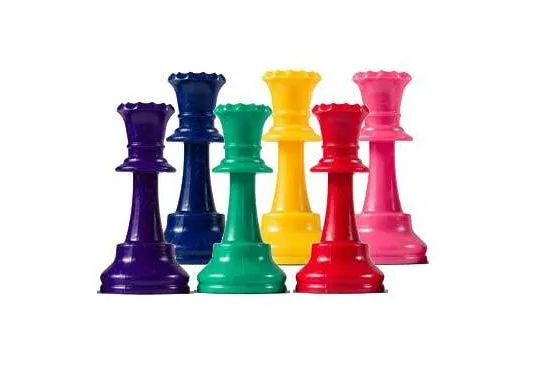 Triple Weighted Plastic Pieces - Individual Queen (Assorted Colors)