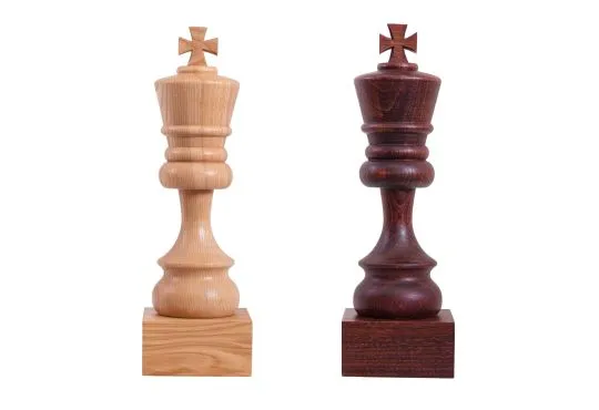 Decorative Wood Chess Piece - King
