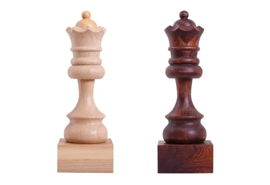 Decorative Wood Chess Piece - Queen