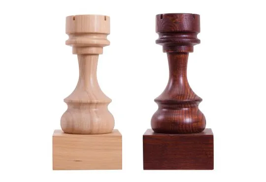 Decorative Wood Chess Piece - Rook