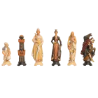 The Pyrenees Series Hand Painted Chess Pieces - From The Val Gardena Collection - 6.3" King