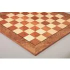 Camphor Burl and Maple Classic Traditional Chess Board