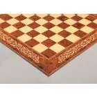 INLAID - Elm Burl & Maple Superior Traditional Chess Board - Gloss Finish