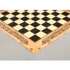 INLAID - Maple Burl & Ebony Superior Traditional Chess Board - Gloss Finish