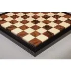 EBONY FRAME - Walnut Burl & Maple Superior Contemporary Chess Board - Gloss Finish