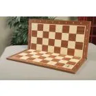 Folding Mahogany and Maple Wooden Tournament Chess Board