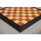 Amboyna Burl, Genuine Ebony & Bird's Eye Maple Custom Contemporary II Chess Board