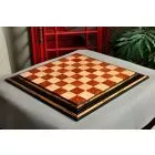 Signature Contemporary Chess Board - RED AMBOYNA  / BIRD'S EYE MAPLE - 2.5" Squares