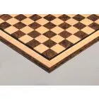 Signature Contemporary VI Luxury Chess board - WALNUT CALIFORNIA BURL / BIRD'S EYE MAPLE - 2.5" Squares
