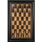 Straight Up Chess Board - Cherry Bean Series with Dark Bronze Frame 