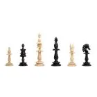 The Lund Anglo-Indian Reproduction Luxury Bone Chess Pieces - 4.75" King