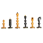 The Biedermeier Series Luxury Chess Pieces - 4.4" King