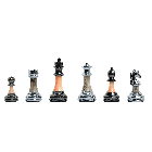 The Contemporary Series Plastic Chess Pieces - 3.5" King