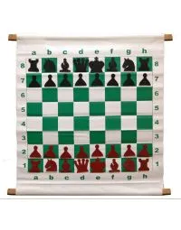 28" Magnetic-Style Chess Demonstration (Teaching) Board Set with Deluxe Carrying Bag