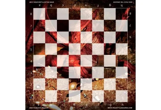 Face the Dragon - Full Color Vinyl Chess Board